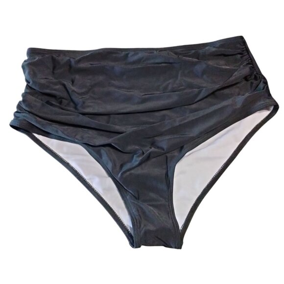 Adisputent 2-Piece Tankini Swimsuit Ruffled Top High-Waisted Bottom Size XL - Picture 3 of 9